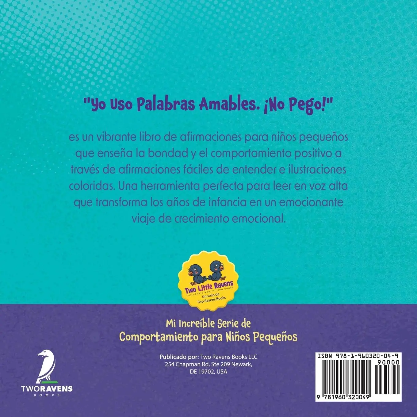 Rückseite: 9781960320049 | Yo Uso Palabras Amables. ¡No Pego! | Suzanne T. Christian (u. a.)
