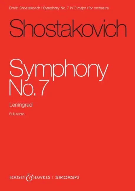 Cover: 9783689030049 | Sinfonie Nr. 7 | Leningrad. op. 60. Orchester. Studienpartitur. | Buch