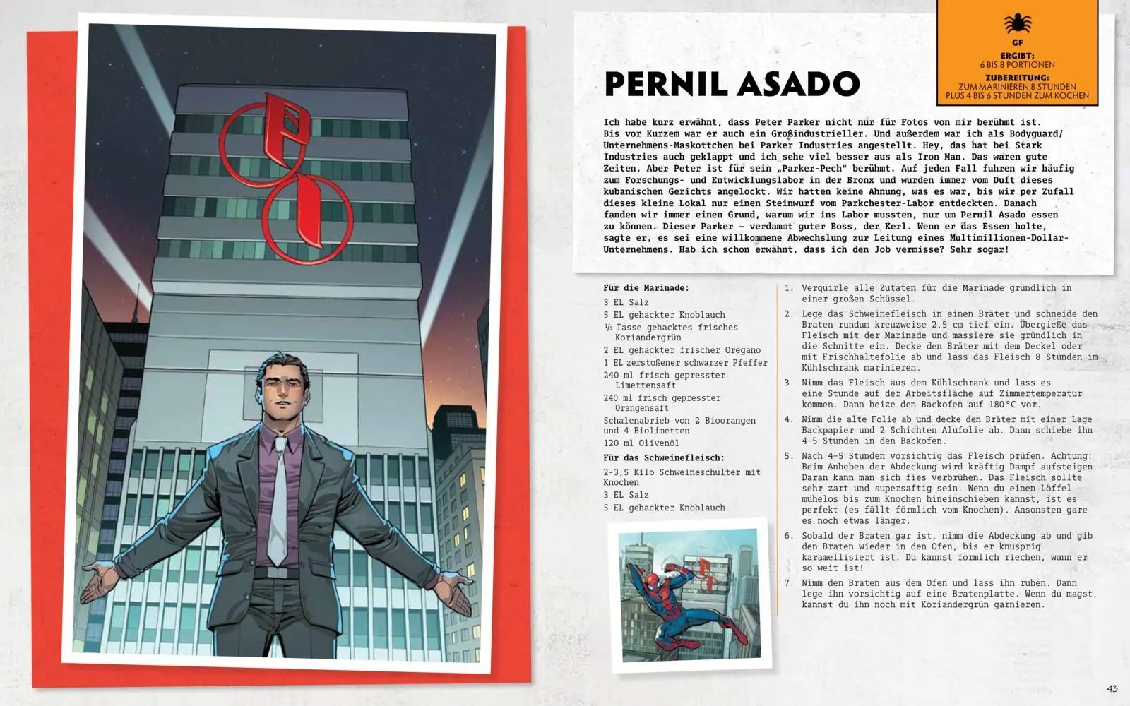 Bild: 9783845520049 | Marvel: Spider-Man: Das offizielle Kochbuch | Von Diaz (u. a.) | Buch