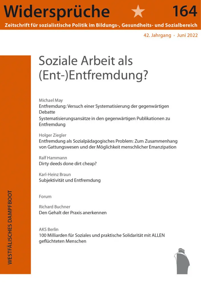 Cover: 9783986340049 | Soziale Arbeit als (Ent-)Entfremdung | Widersprüche | Buch | Deutsch