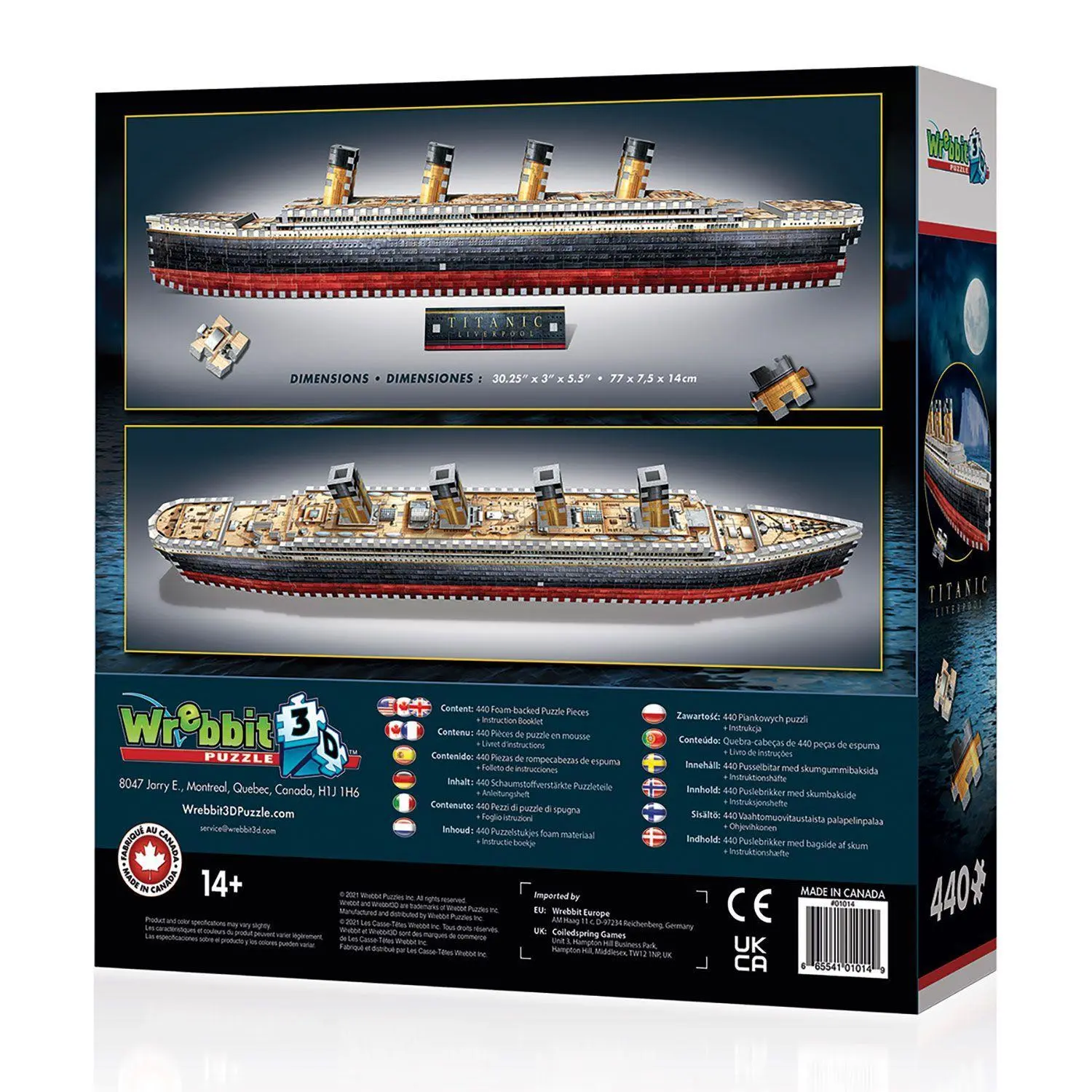 Bild: 665541010149 | Titanic (440 Teile) - 3D-Puzzle | 3D-PUZZLE | Spiel | Deutsch | 2021