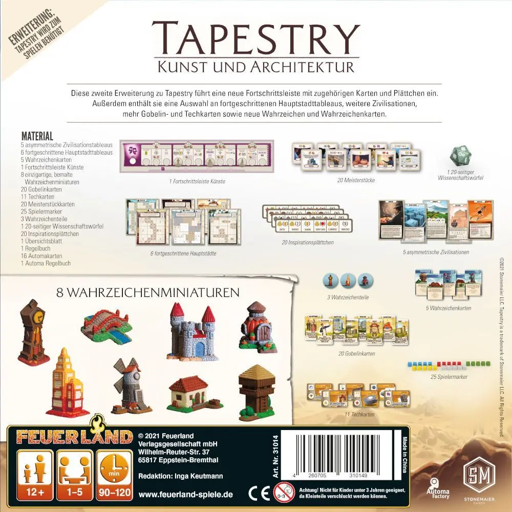 Bild: 4260705310149 | Tapestry - Kunst und Architektur | 2. Erweiterung | Jamey Stegmaier