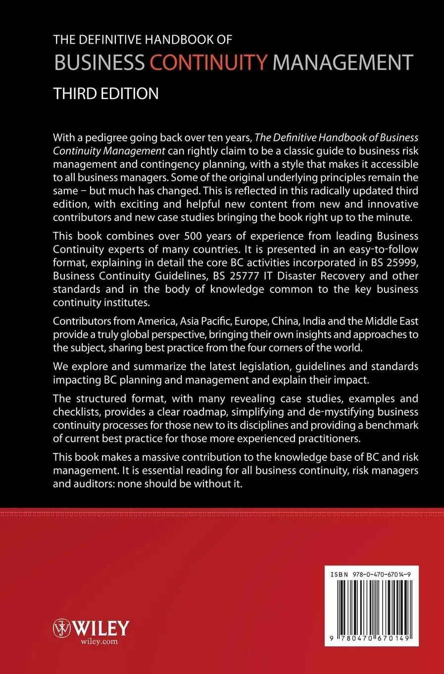 Rückseite: 9780470670149 | Definitive Handbook of Busines | Andrew Hiles | Buch | 832 S. | 2010