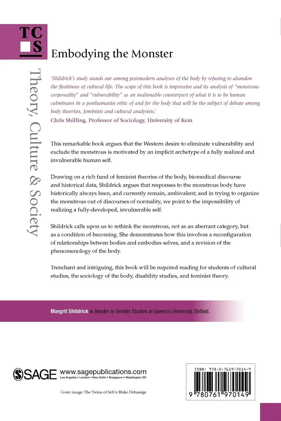 Rückseite: 9780761970149 | Embodying the Monster | Encounters with the Vulnerable Self | Buch