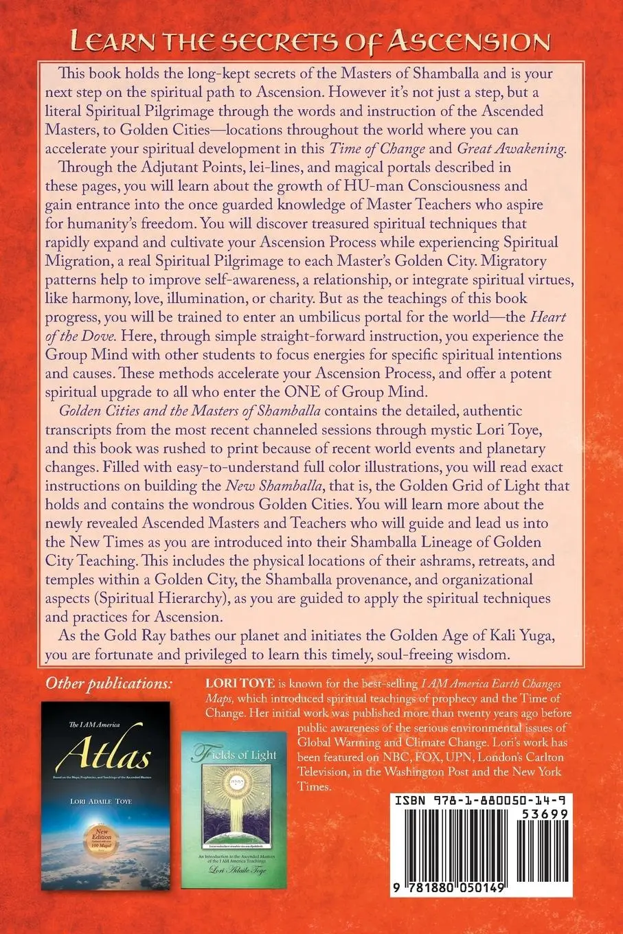 Rückseite: 9781880050149 | Golden Cities and the Masters of Shamballa | Lori Adaile Toye | Buch