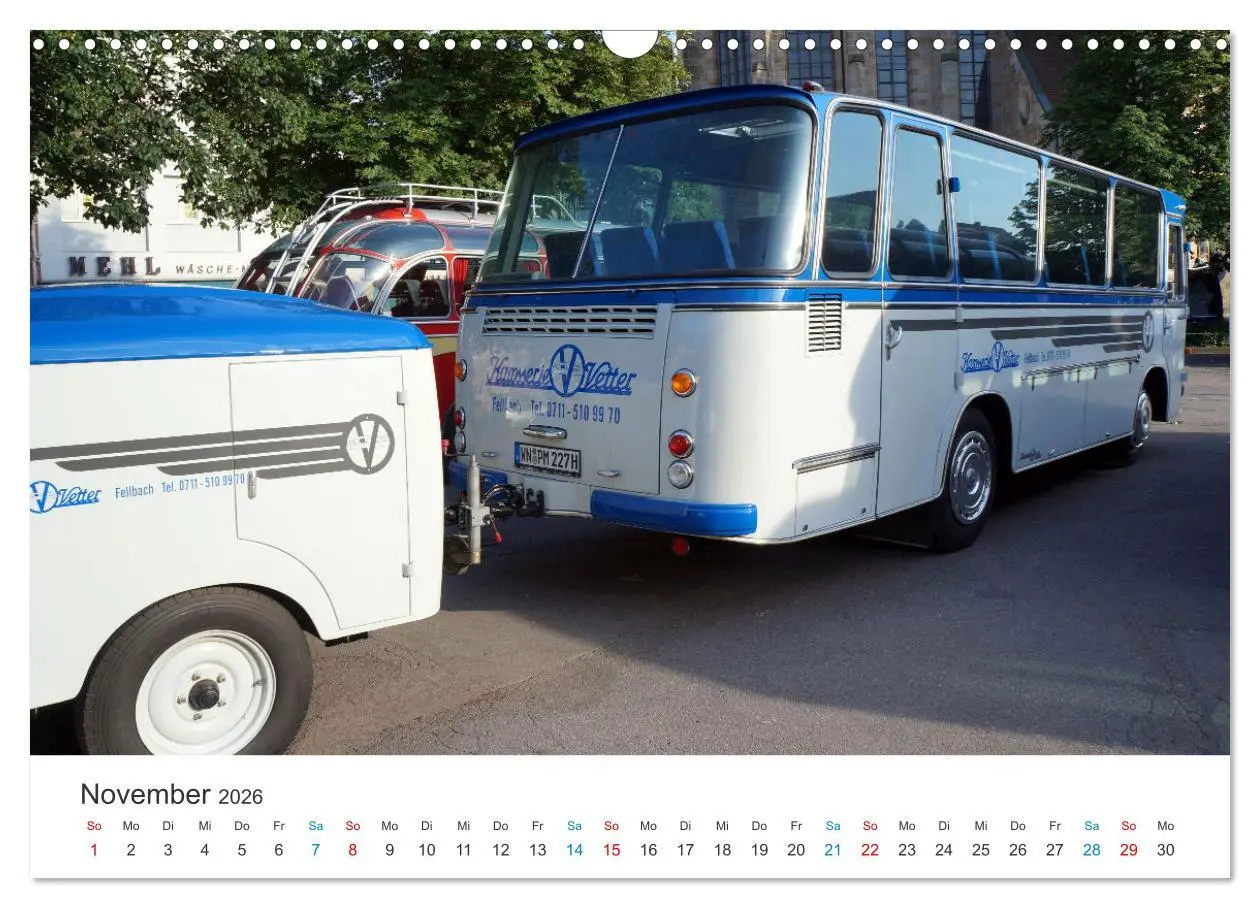 Bild: 9783457430149 | Omnibusse im Fokus (Wandkalender 2026 DIN A3 quer), CALVENDO...
