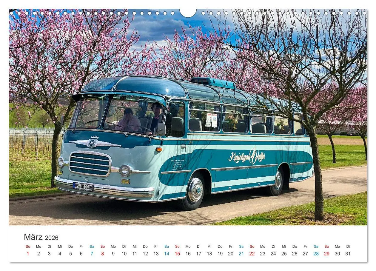Bild: 9783457430149 | Omnibusse im Fokus (Wandkalender 2026 DIN A3 quer), CALVENDO...