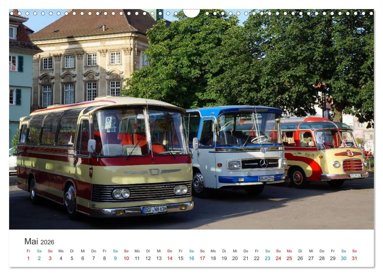 Bild: 9783457430149 | Omnibusse im Fokus (Wandkalender 2026 DIN A3 quer), CALVENDO...