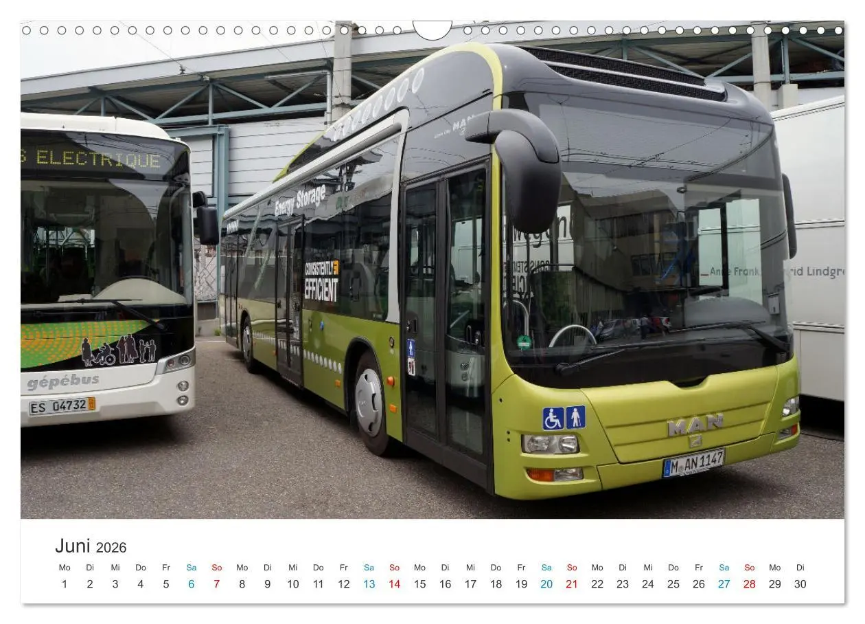 Bild: 9783457430149 | Omnibusse im Fokus (Wandkalender 2026 DIN A3 quer), CALVENDO...