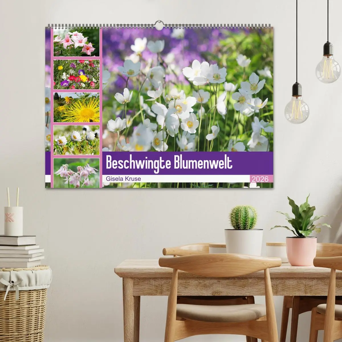 Bild: 9783457740149 | Beschwingte Blumenwelt (Wandkalender 2026 DIN A2 quer), CALVENDO...