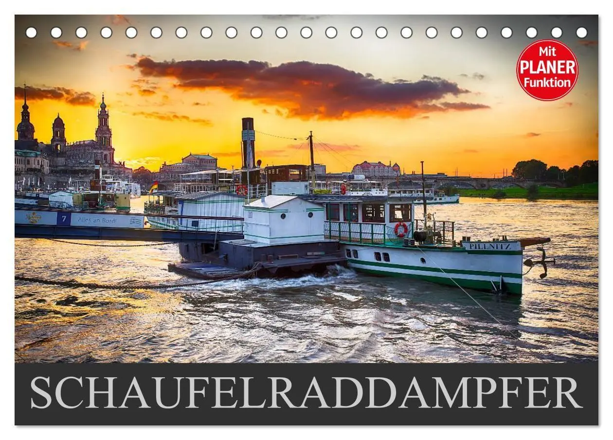 Cover: 9783569920149 | Schaufelraddampfer (Tischkalender 2027 DIN A5 quer), CALVENDO...