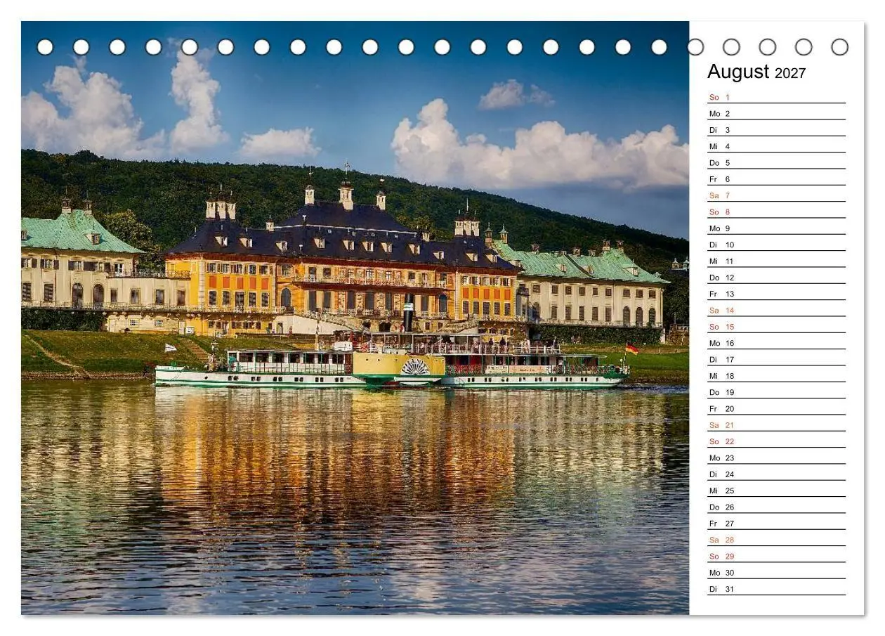 Bild: 9783569920149 | Schaufelraddampfer (Tischkalender 2027 DIN A5 quer), CALVENDO...