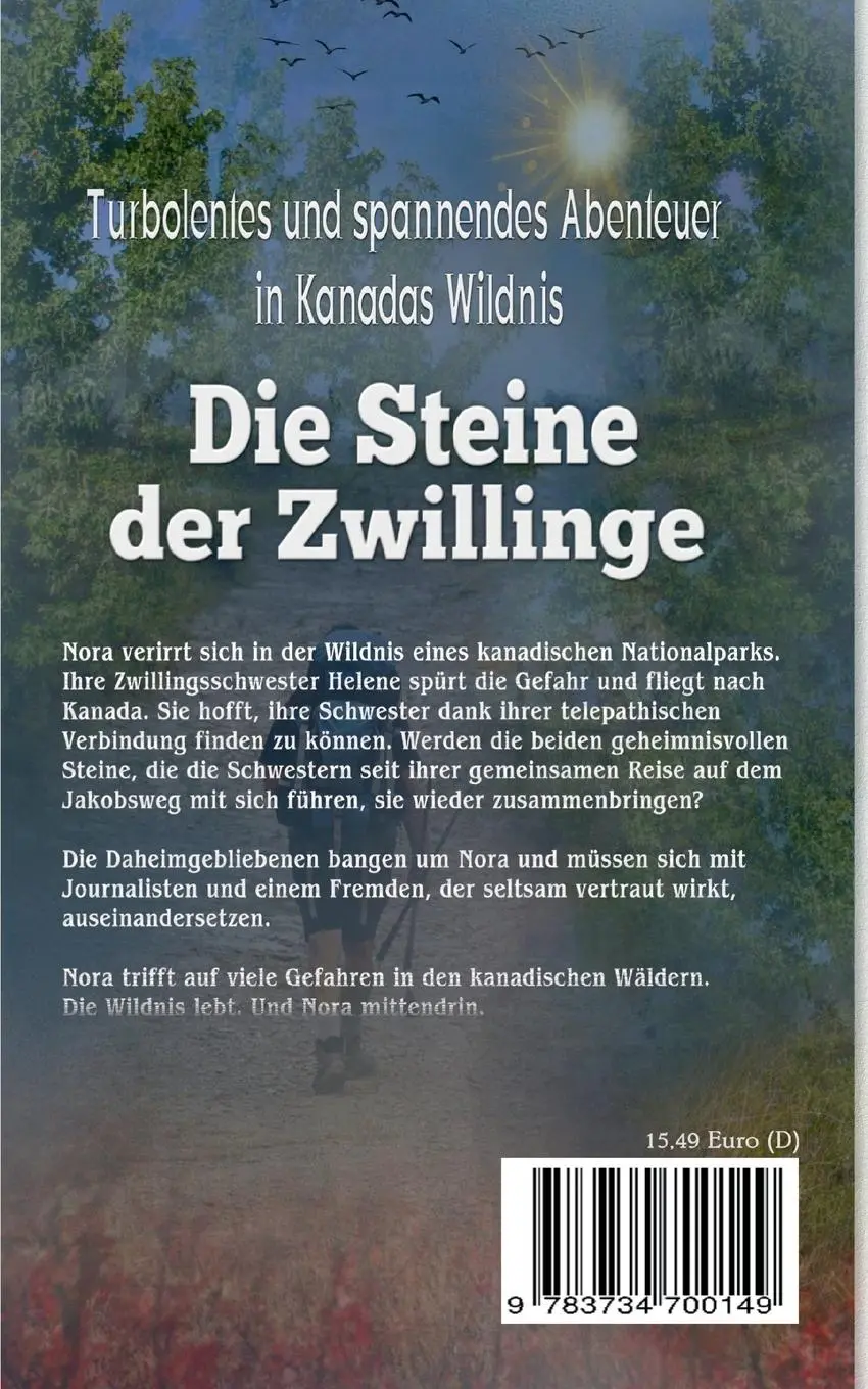 Rückseite: 9783734700149 | Die Steine der Zwillinge | 2. Auflage | Wilma Borghoff | Taschenbuch