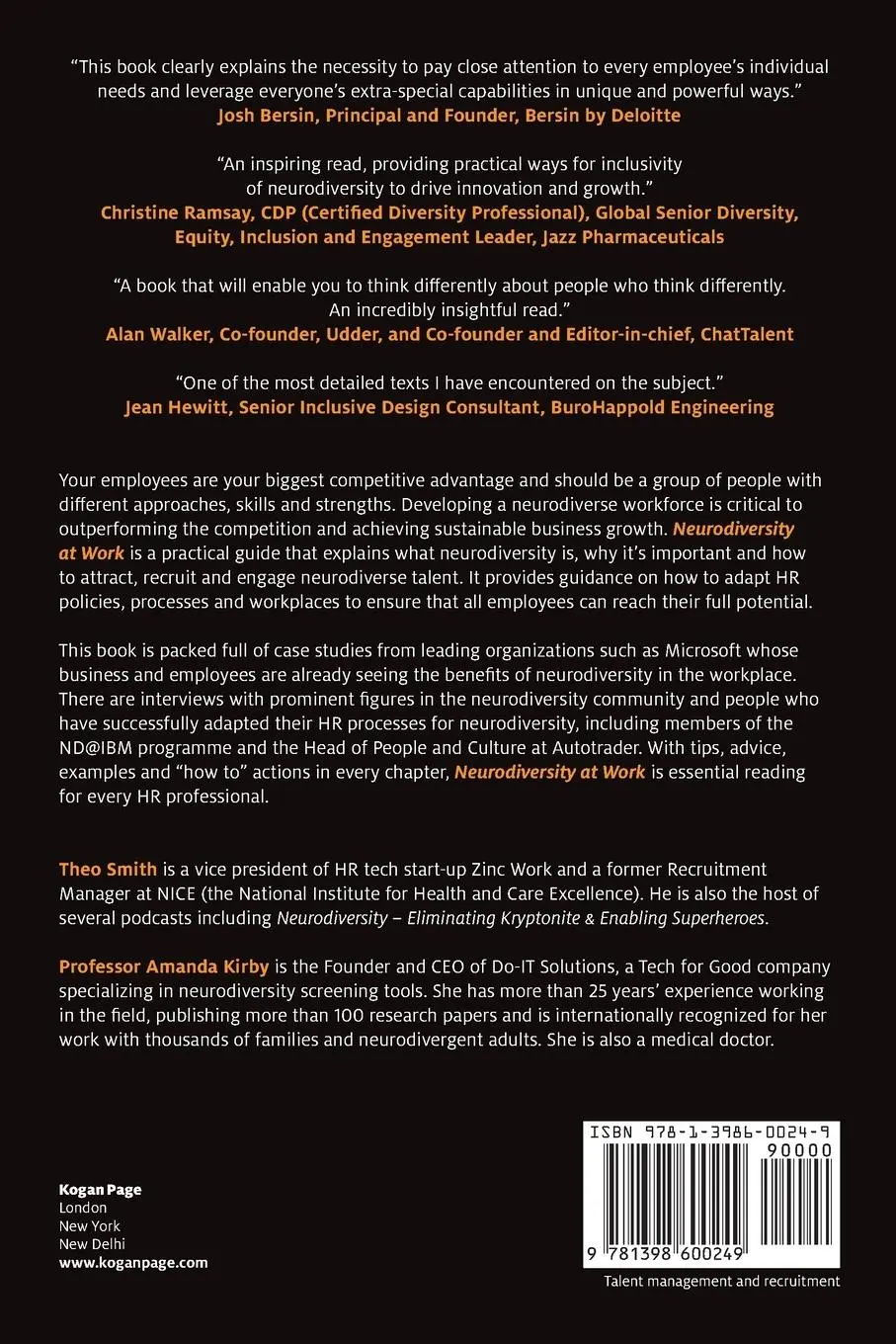 Rückseite: 9781398600249 | Neurodiversity at Work | Amanda Kirby (u. a.) | Taschenbuch | Englisch