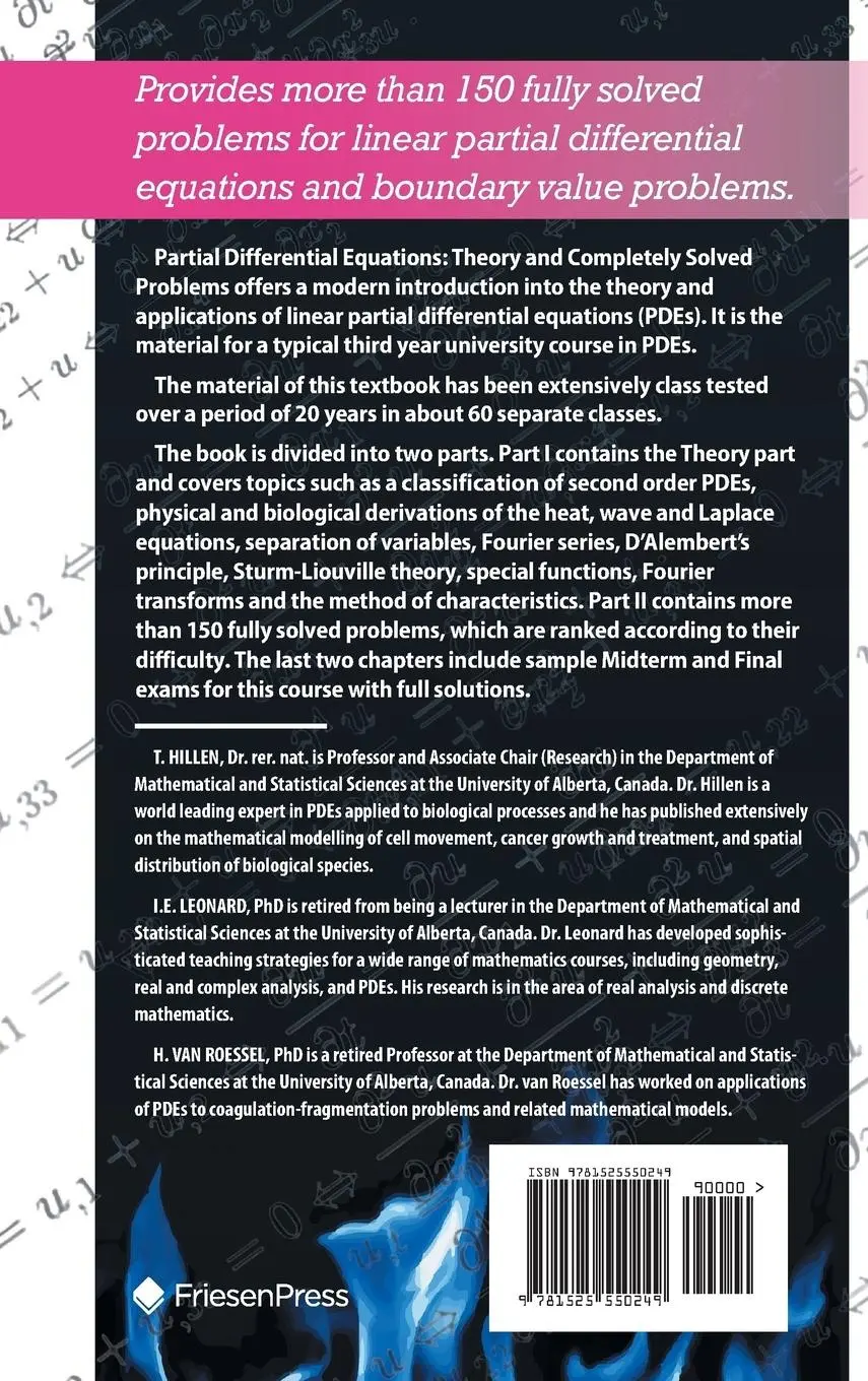 Rückseite: 9781525550249 | Partial Differential Equations | Theory and Completely Solved Problems