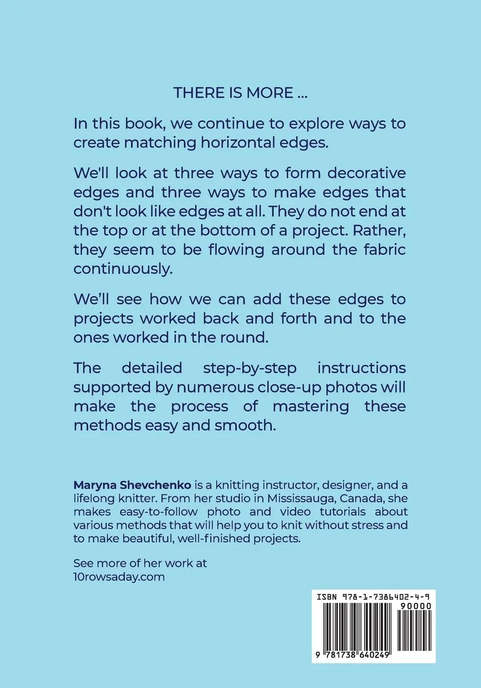 Rückseite: 9781738640249 | Matching Cast Ons and Bind Offs, Part 2 | Maryna Shevchenko | Buch