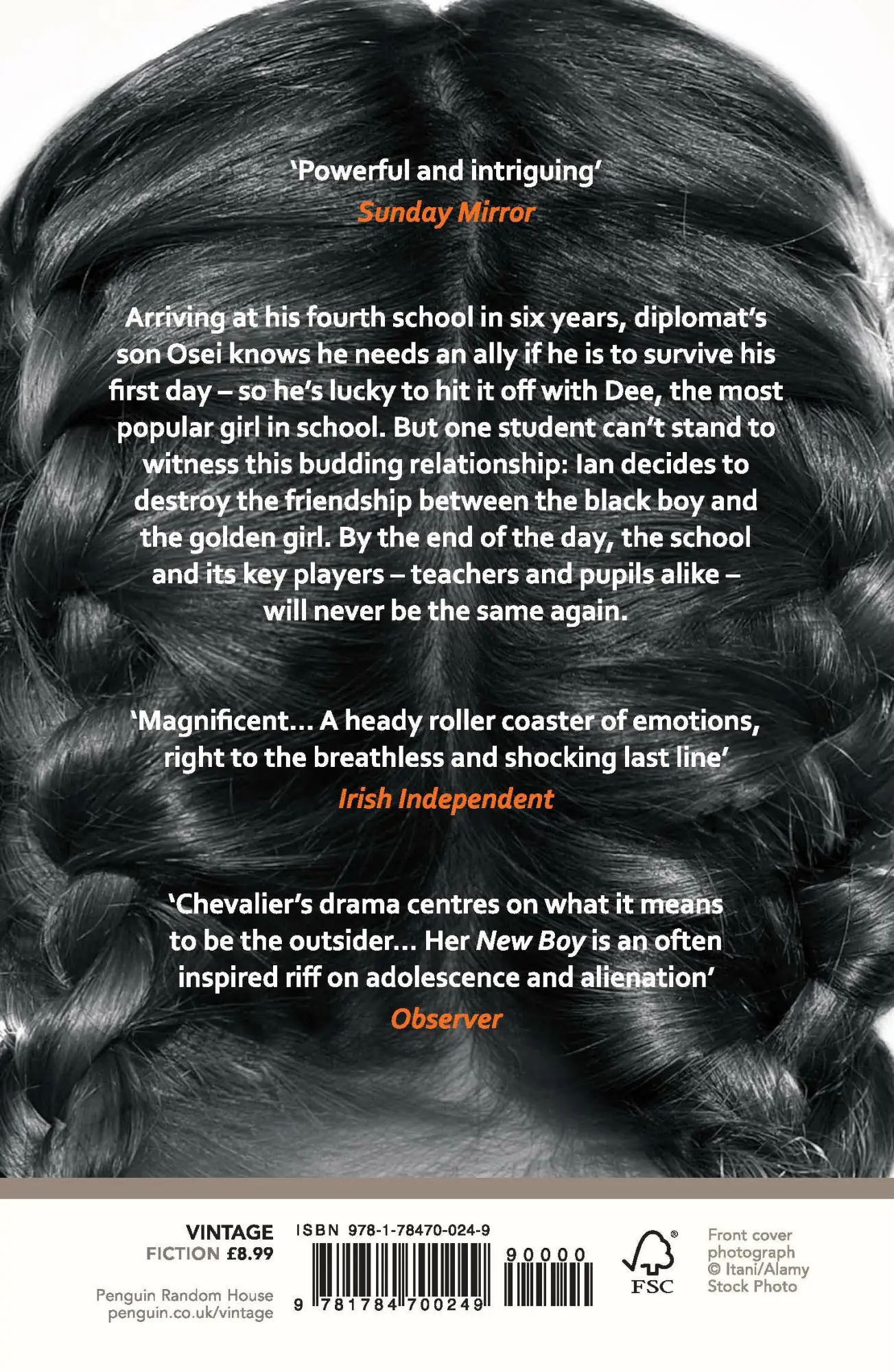 Rückseite: 9781784700249 | New Boy | Tracy Chevalier | Taschenbuch | Hogarth Shakespeare | 188 S.