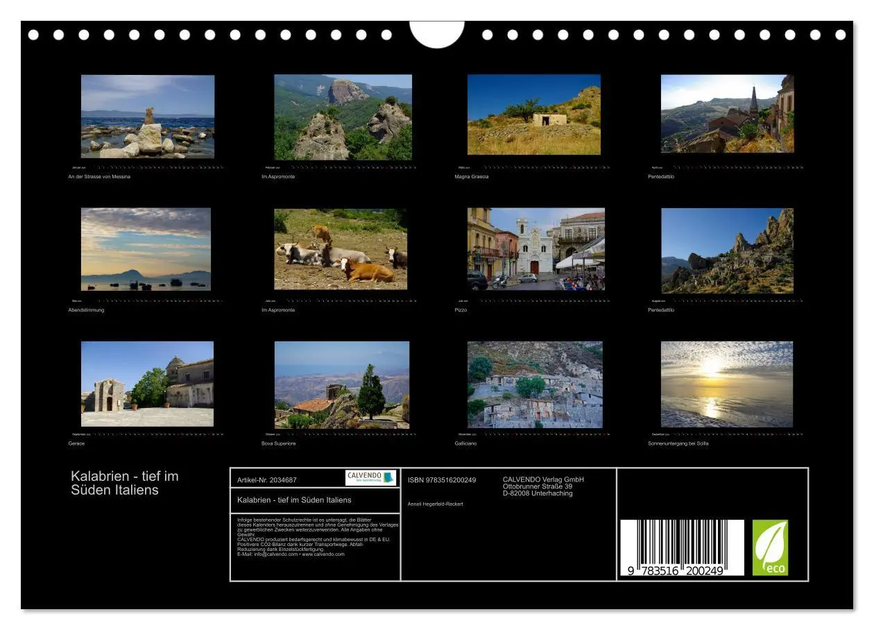 Bild: 9783516200249 | Kalabrien - tief im Süden Italiens (Wandkalender 2026 DIN A4 quer),...