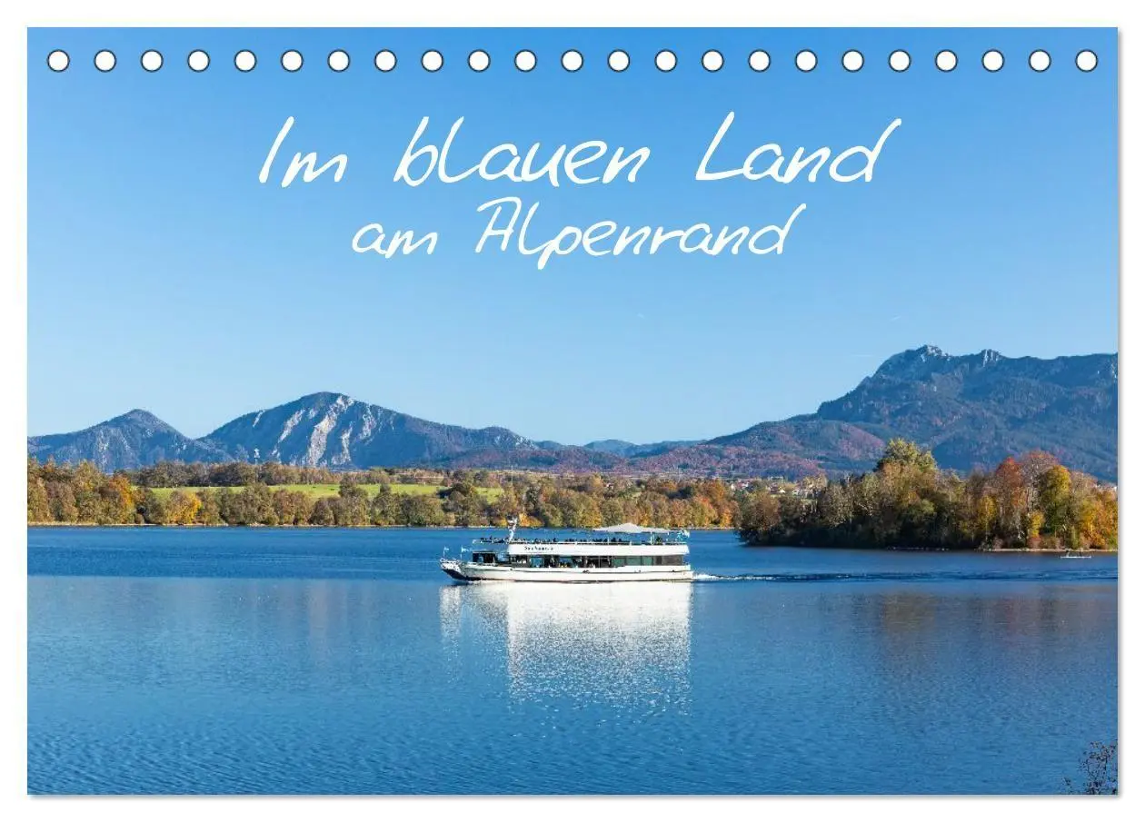 Cover: 9783516820249 | Im blauen Land am Alpenrand (Tischkalender 2027 DIN A5 quer),...