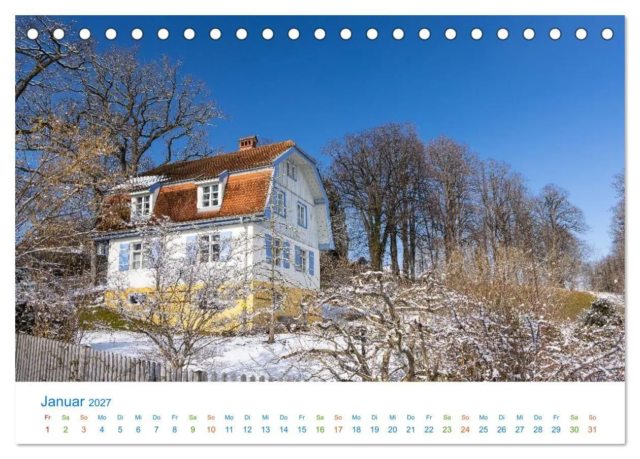 Bild: 9783516820249 | Im blauen Land am Alpenrand (Tischkalender 2027 DIN A5 quer),...
