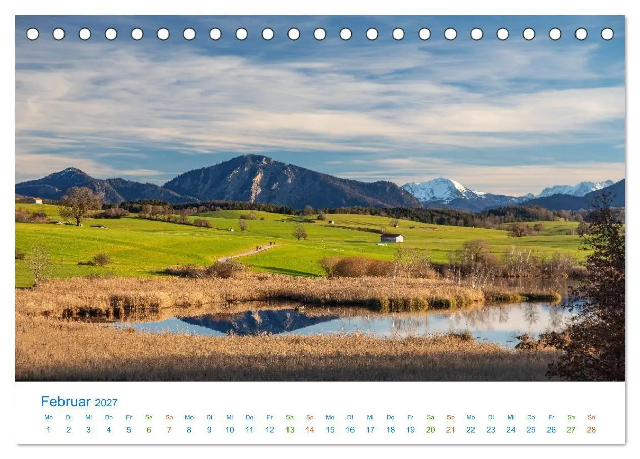 Bild: 9783516820249 | Im blauen Land am Alpenrand (Tischkalender 2027 DIN A5 quer),...
