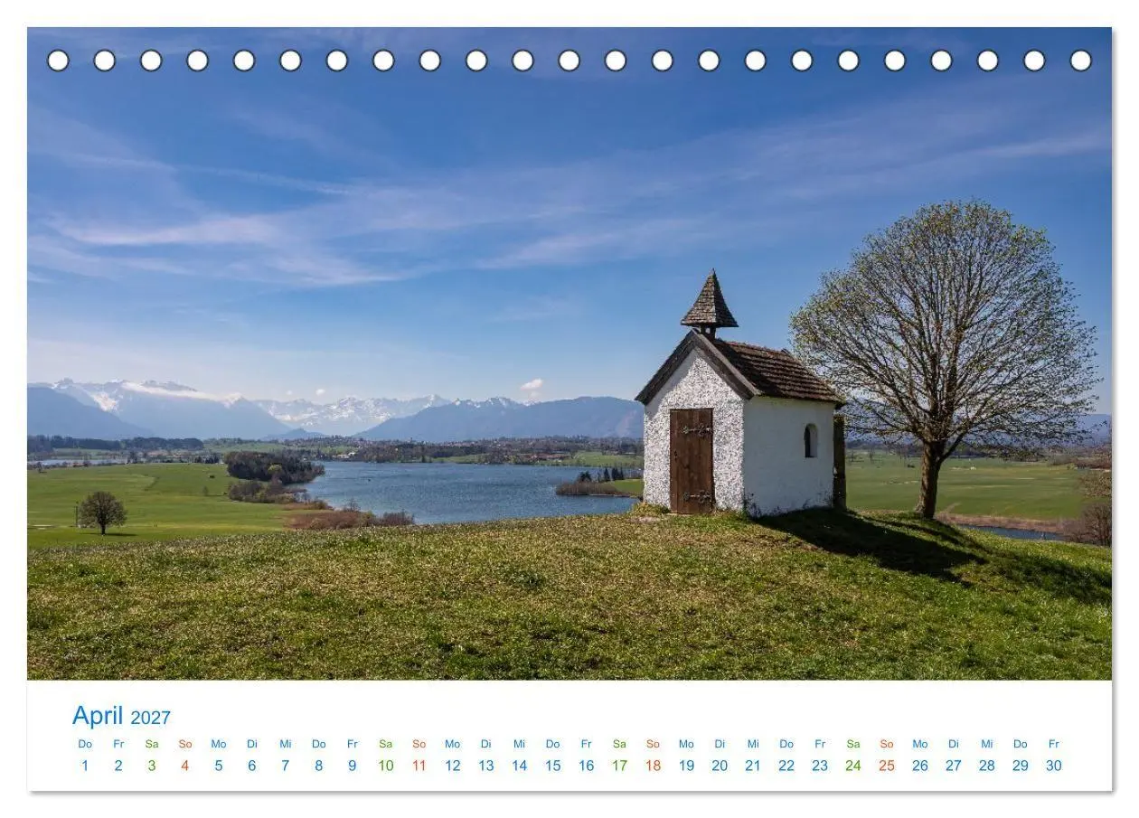 Bild: 9783516820249 | Im blauen Land am Alpenrand (Tischkalender 2027 DIN A5 quer),...