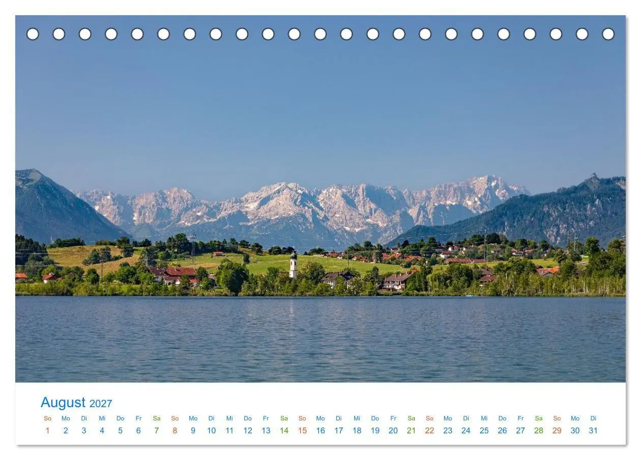 Bild: 9783516820249 | Im blauen Land am Alpenrand (Tischkalender 2027 DIN A5 quer),...