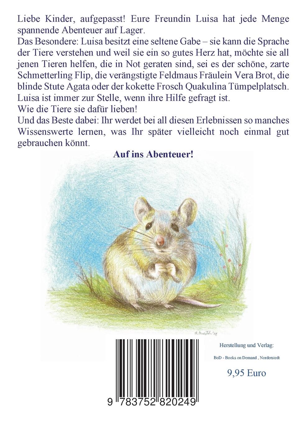 Rückseite: 9783752820249 | Luisas Abenteuer | Spannende Geschichten zum Lesen und Vorlesen | Buch