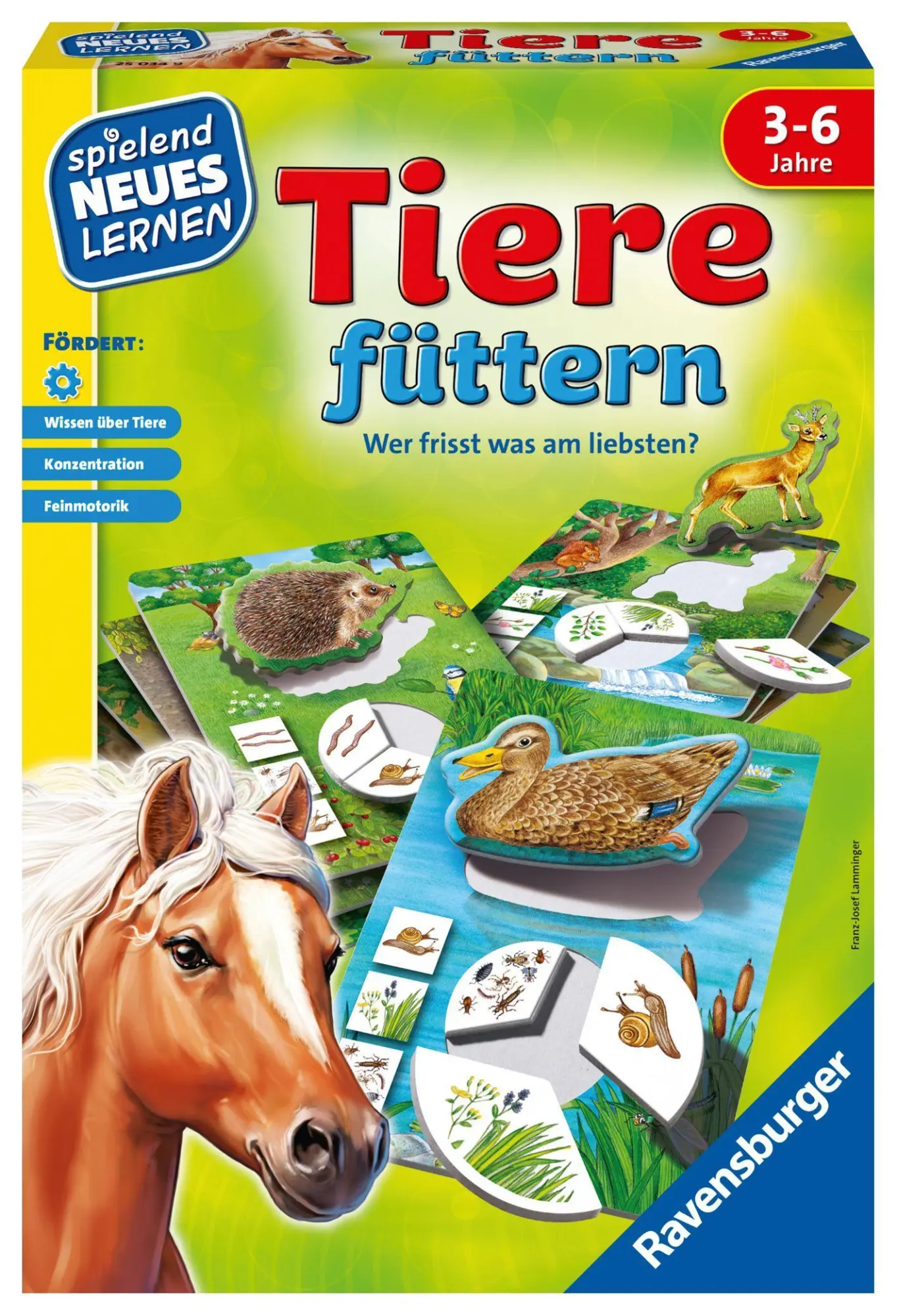 Cover: 4005556250349 | Tiere füttern | Franz-Josef Lamminger | Spiel | Spielend Neues Lernen
