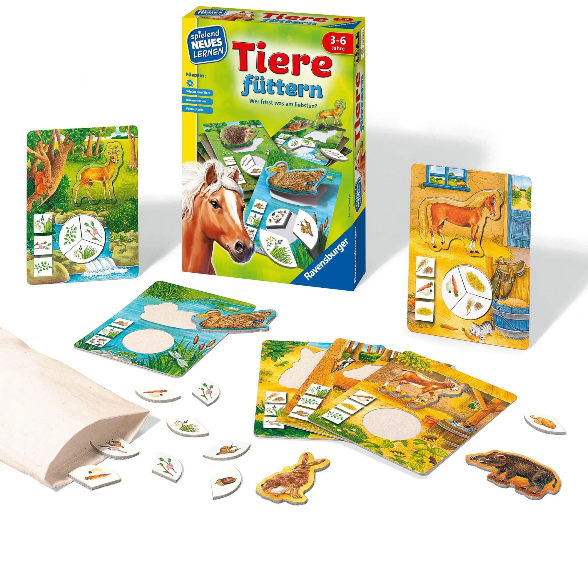 Bild: 4005556250349 | Tiere füttern | Franz-Josef Lamminger | Spiel | Spielend Neues Lernen