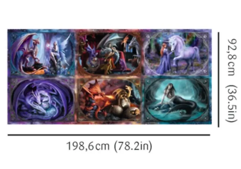 Bild: 5900511810349 | UFT Puzzle 9000- Fantasy Creatures" / Anne Stokes with fee FSC Mix 70%