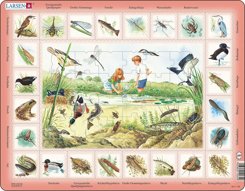 Cover: 7023852100349 | Puzzle - Am Teich | Puzzle | 2013 | Larsen | EAN 7023852100349