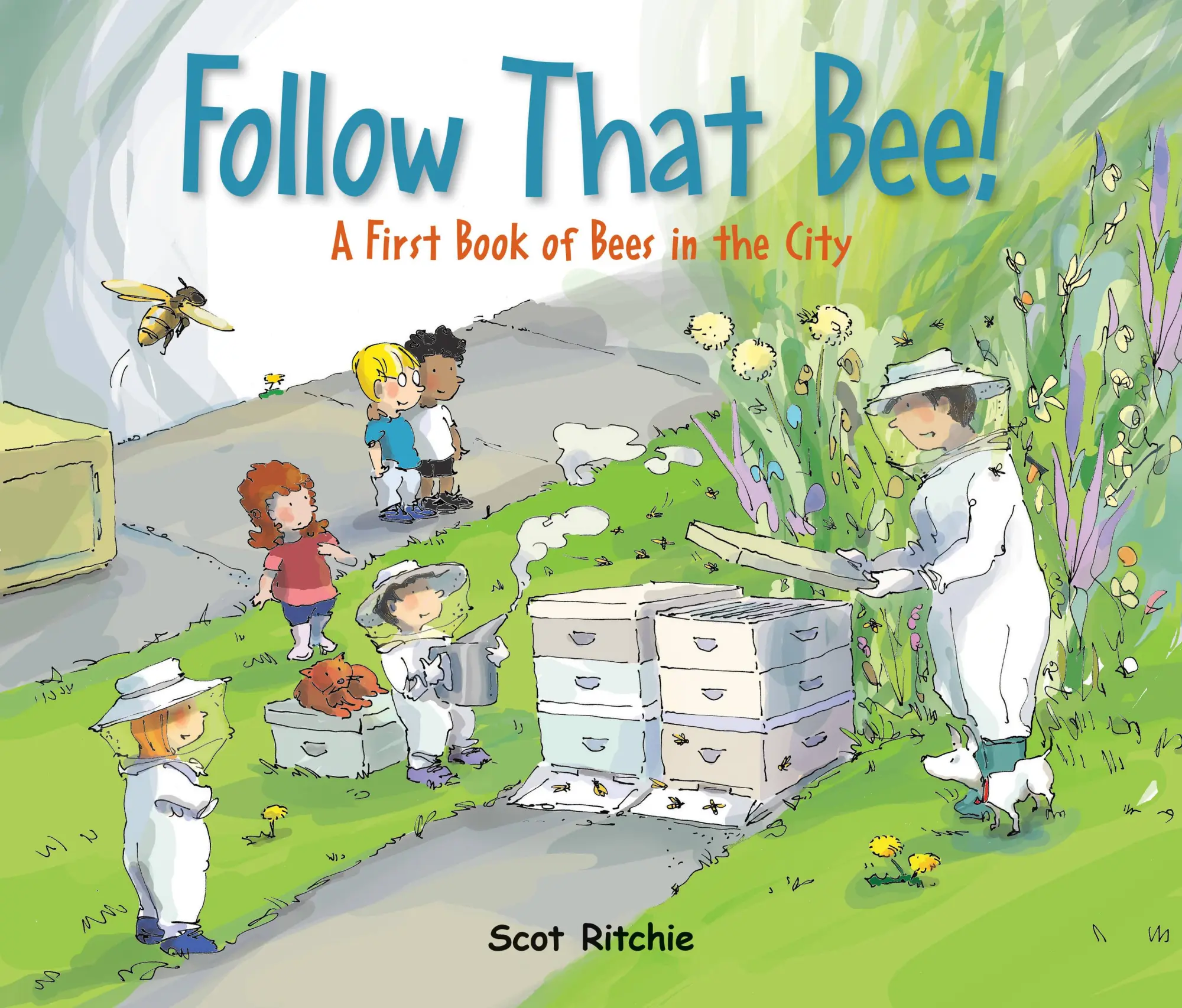 Cover: 9781525300349 | Follow That Bee! | A First Book of Bees in the City | Scot Ritchie