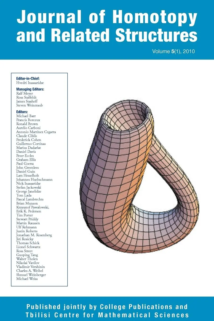 Cover: 9781848900349 | Journal of Homotopy and Related Structures 5(1) | Hvedri Inassaridze