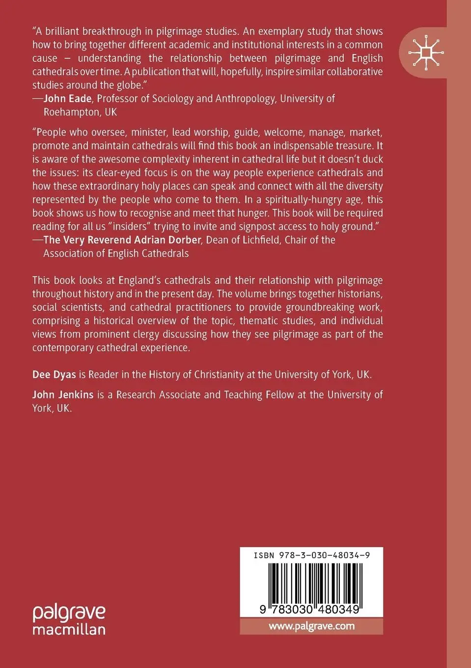 Rückseite: 9783030480349 | Pilgrimage and England's Cathedrals | Past, Present, and Future | Buch