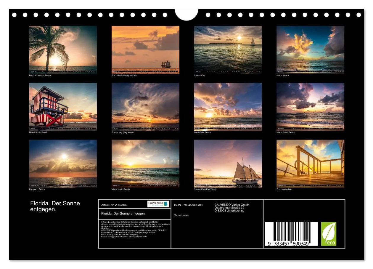 Bild: 9783457890349 | Florida. Der Sonne entgegen. (Wandkalender 2026 DIN A4 quer),...