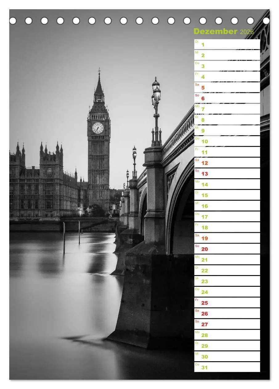 Bild: 9783516430349 | Big City London (Tischkalender 2026 DIN A5 hoch), CALVENDO...