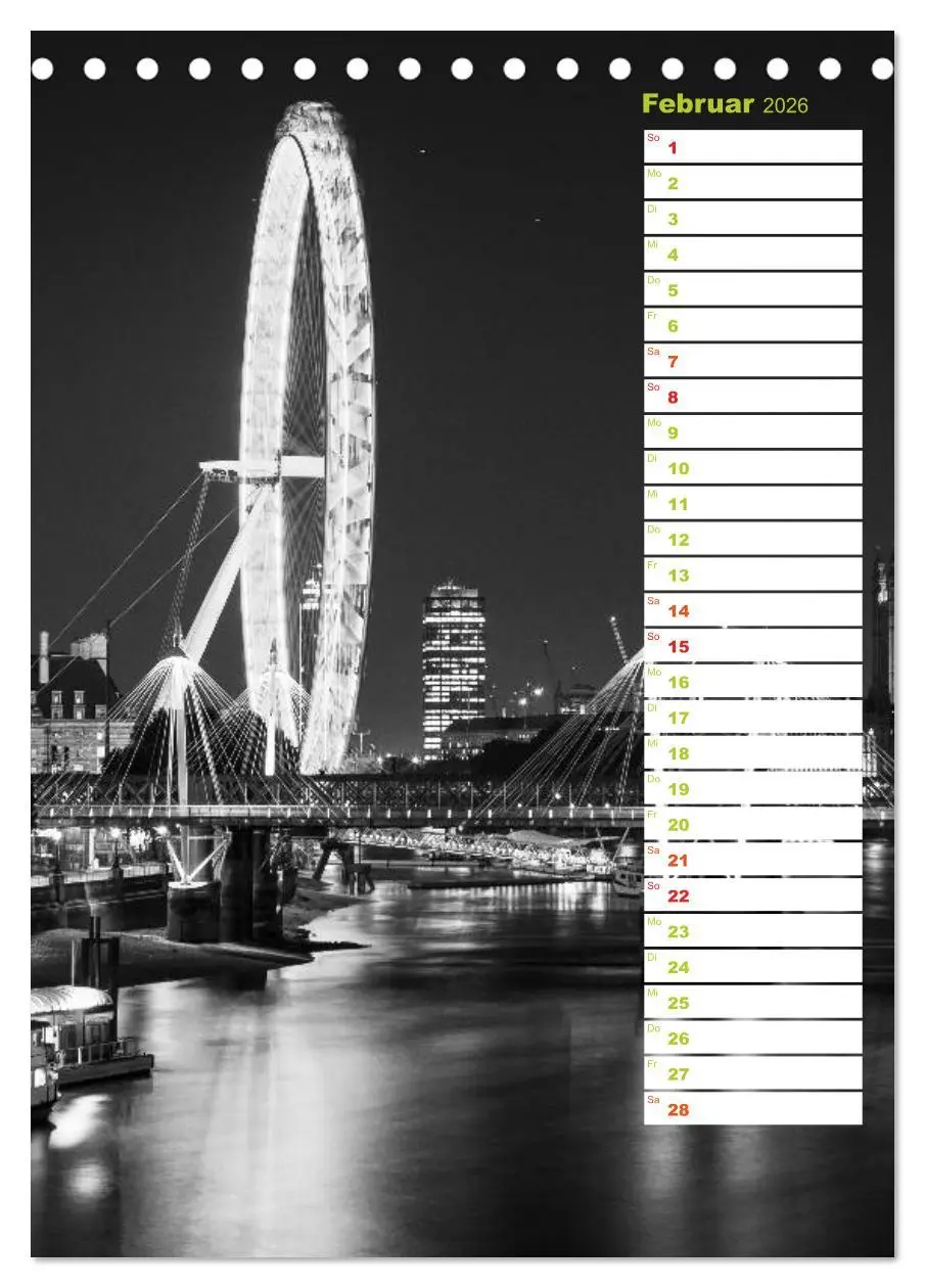 Bild: 9783516430349 | Big City London (Tischkalender 2026 DIN A5 hoch), CALVENDO...