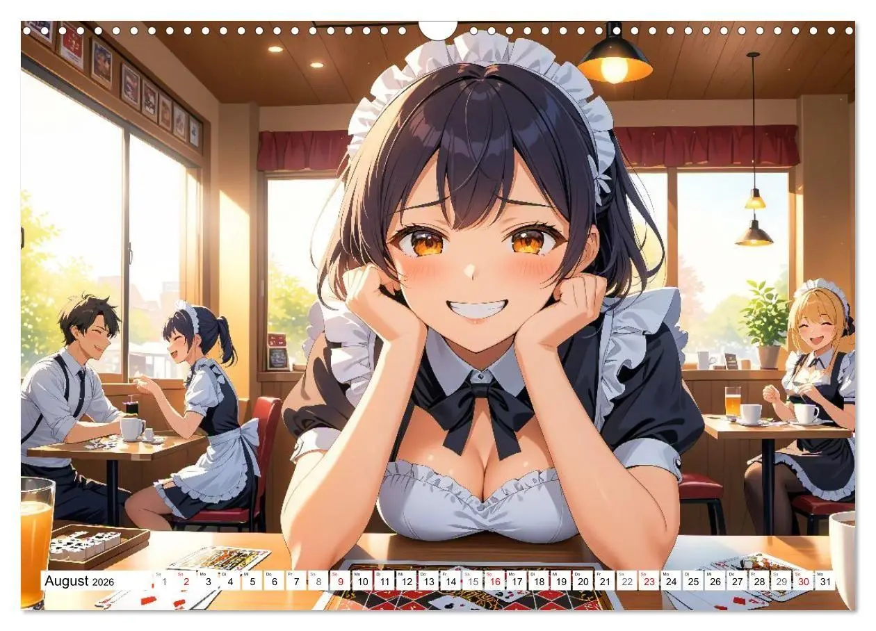 Bild: 9783516670349 | Manga Café Träume - Kawaii Anime-Kalender voller süßer Momente...