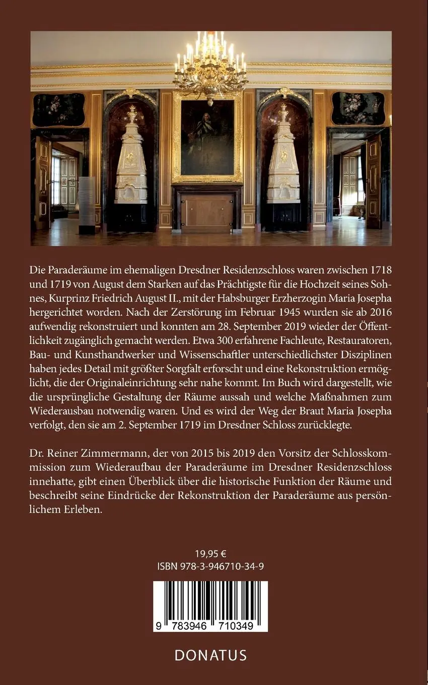 Rückseite: 9783946710349 | Die Paraderäume Augusts des Starken im Dresdner Schloss | Zimmermann