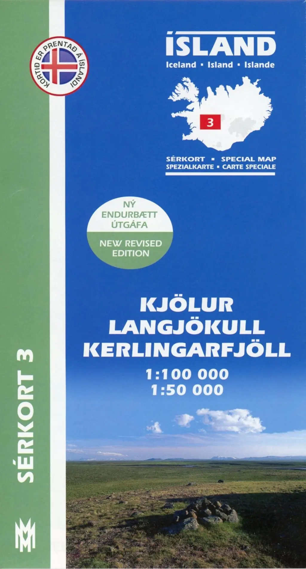 Cover: 9789979330349 | Island Serkort 03 Kjölur - Langjökull - Kerlingarfjöll 1 : 100 000...