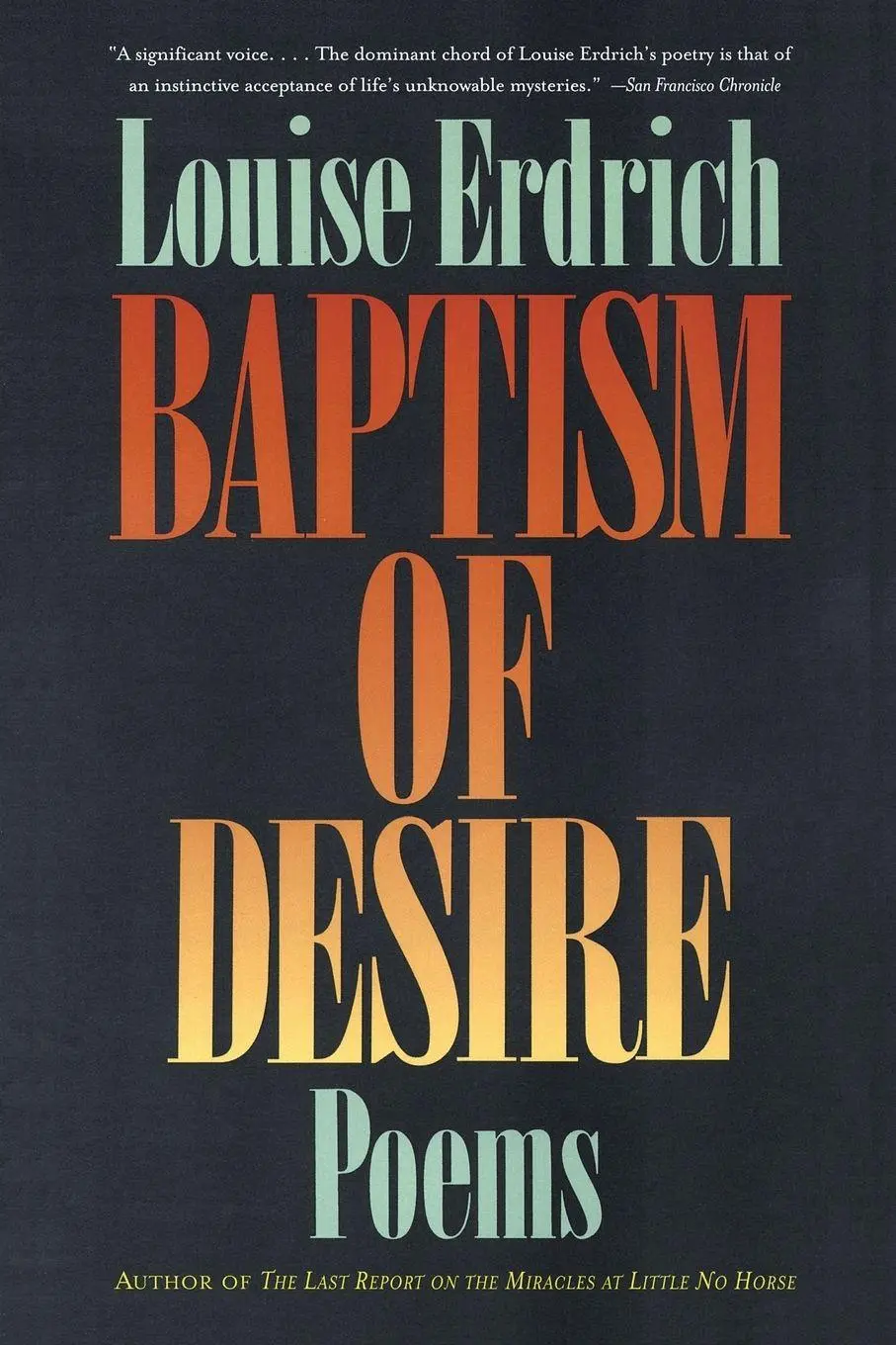 Cover: 9780060920449 | Baptism of Desire | Poems | Louise Erdrich | Taschenbuch | Englisch