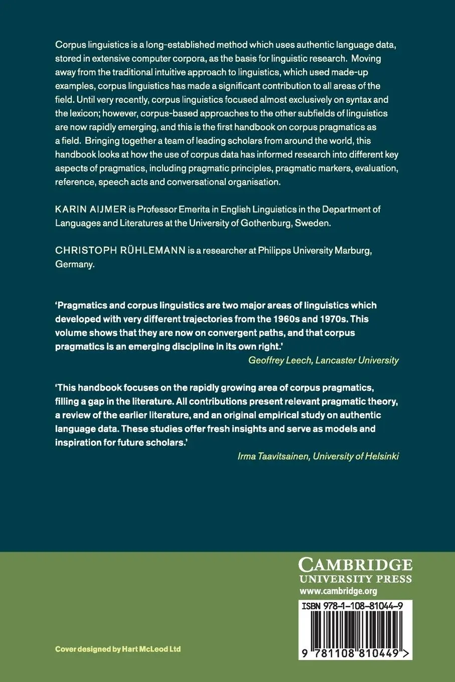 Rückseite: 9781108810449 | Corpus Pragmatics | Karin Aijmer (u. a.) | Taschenbuch | Englisch