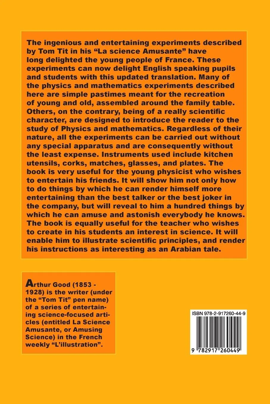 Rückseite: 9782917260449 | Scientific Amusements | Tom Tit | Taschenbuch | Englisch | 2018