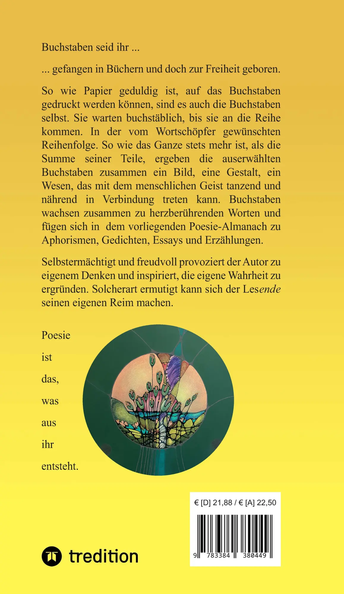 Rückseite: 9783384380449 | Freudvoll schwurbeln | Poesie-Almanach für Selberdenkende | Peter Baur