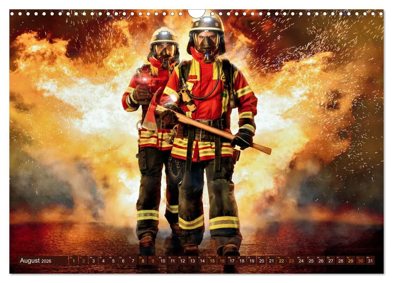Bild: 9783457260449 | Im Bann der Rettung - Feuerwehr (Wandkalender 2026 DIN A3 quer),...