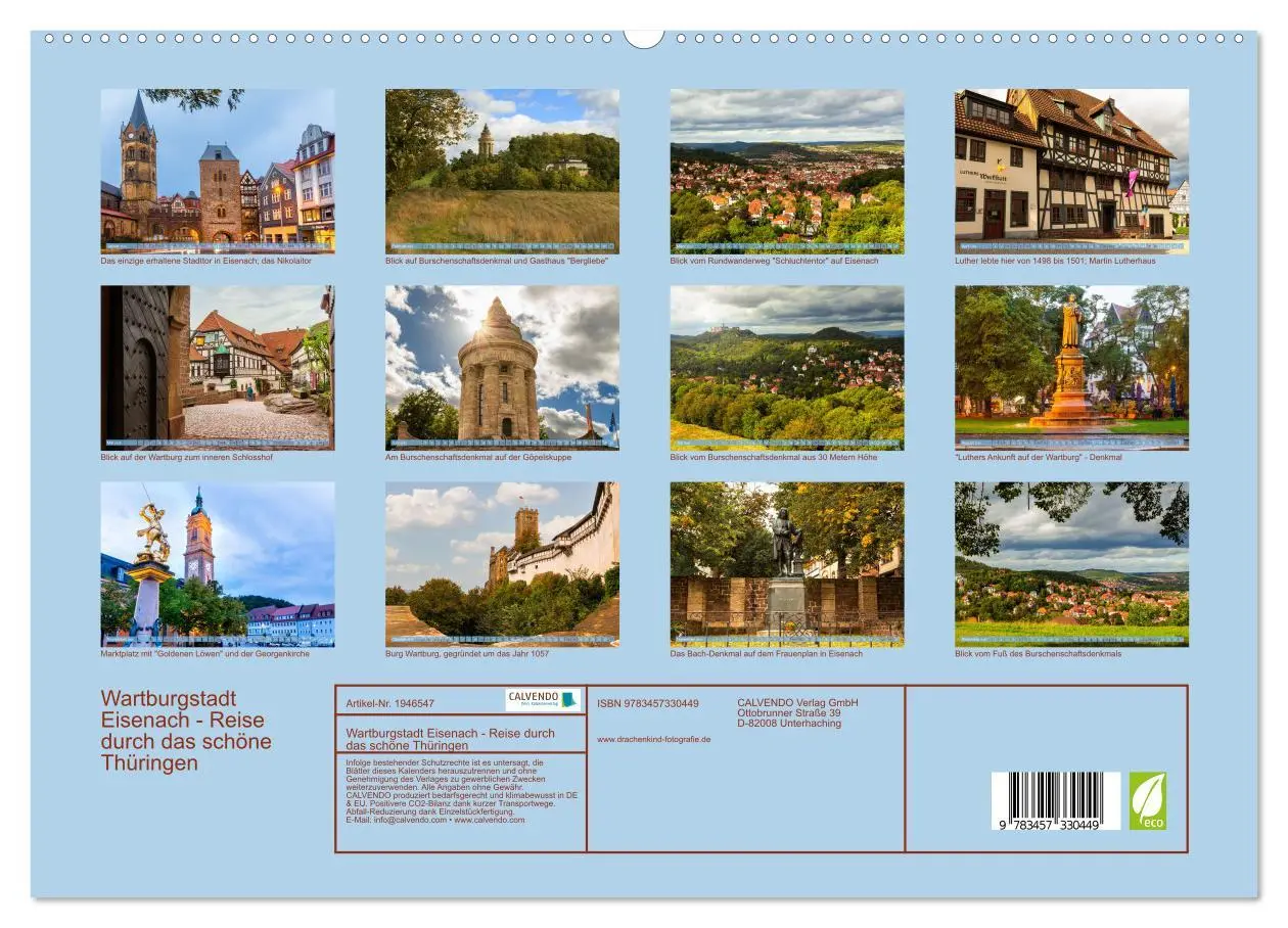 Bild: 9783457330449 | Wartburgstadt Eisenach - Reise durch das schöne Thüringen...