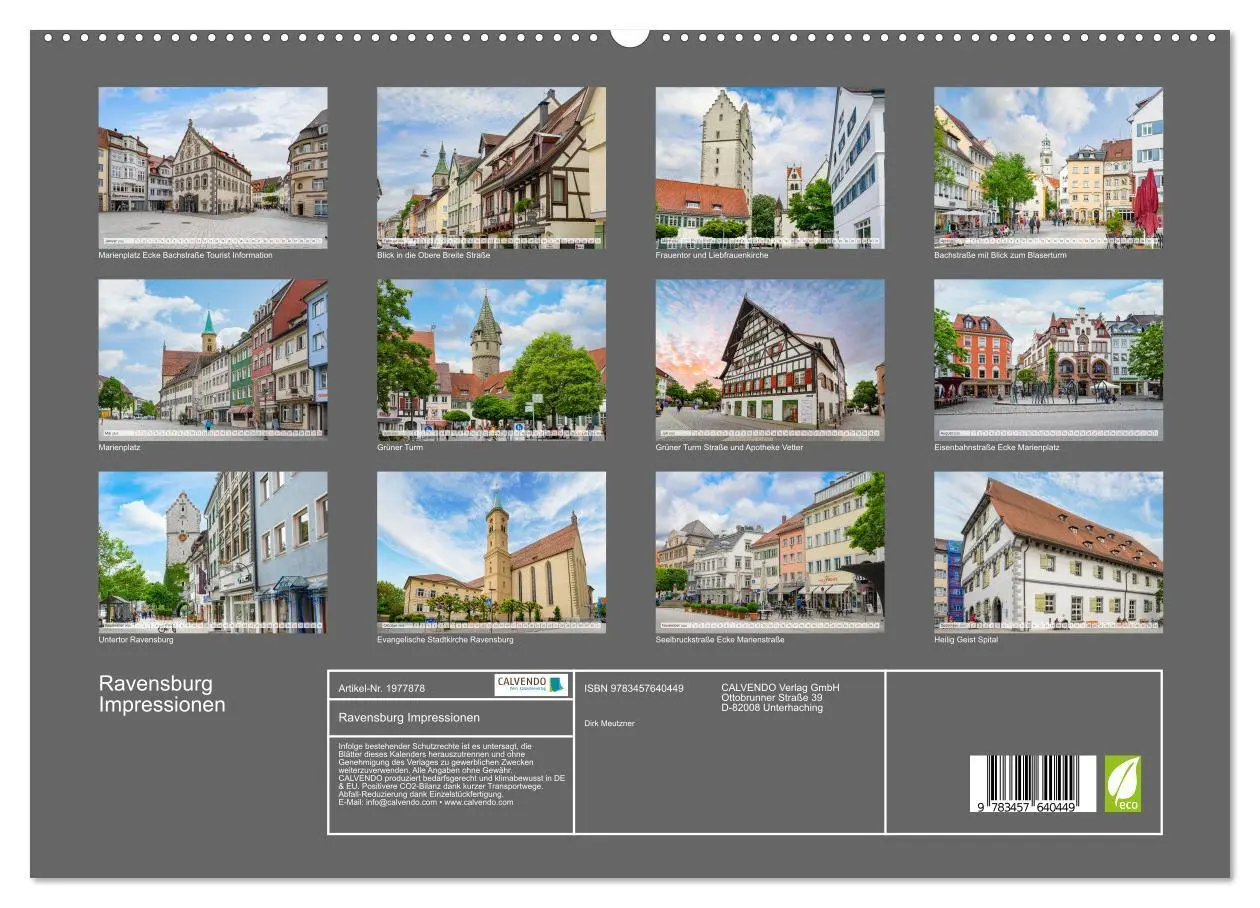 Bild: 9783457640449 | Ravensburg Impressionen (Wandkalender 2026 DIN A2 quer), CALVENDO...