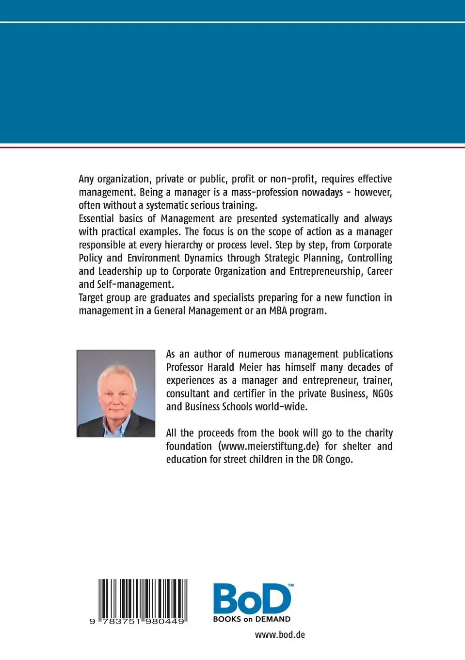 Rückseite: 9783751980449 | Business Management | MBA Essentials | Harald Meier | Taschenbuch