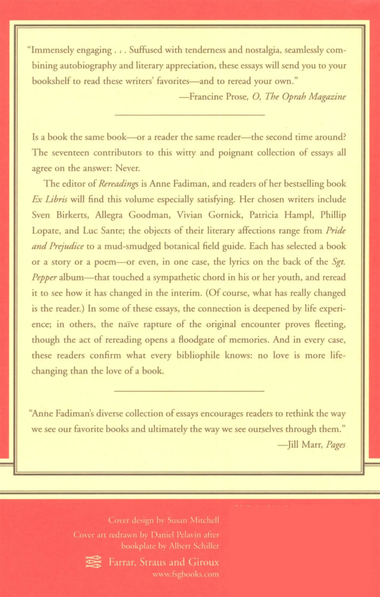 Rückseite: 9780374530549 | Rereadings | Fadiman Anne | Taschenbuch | Kartoniert / Broschiert